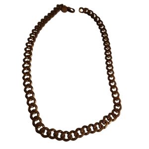 Larissa Loden Coppery Thick Chain Necklace Chunky Heavy 20 inches in Length Edgy